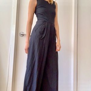 Samantha Pleet Black Jumpsuit Black Sz XS